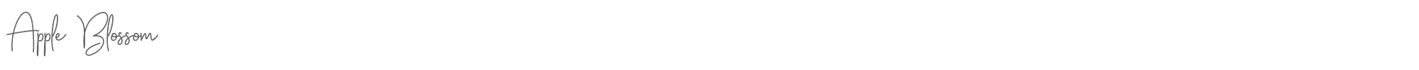 Apple Blossom Apple Blossom Demo.otf font preview